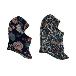 Pair Of Camouflage Patterned Balaclavas 686 Floral & Turtle Fur Pinecone Woods